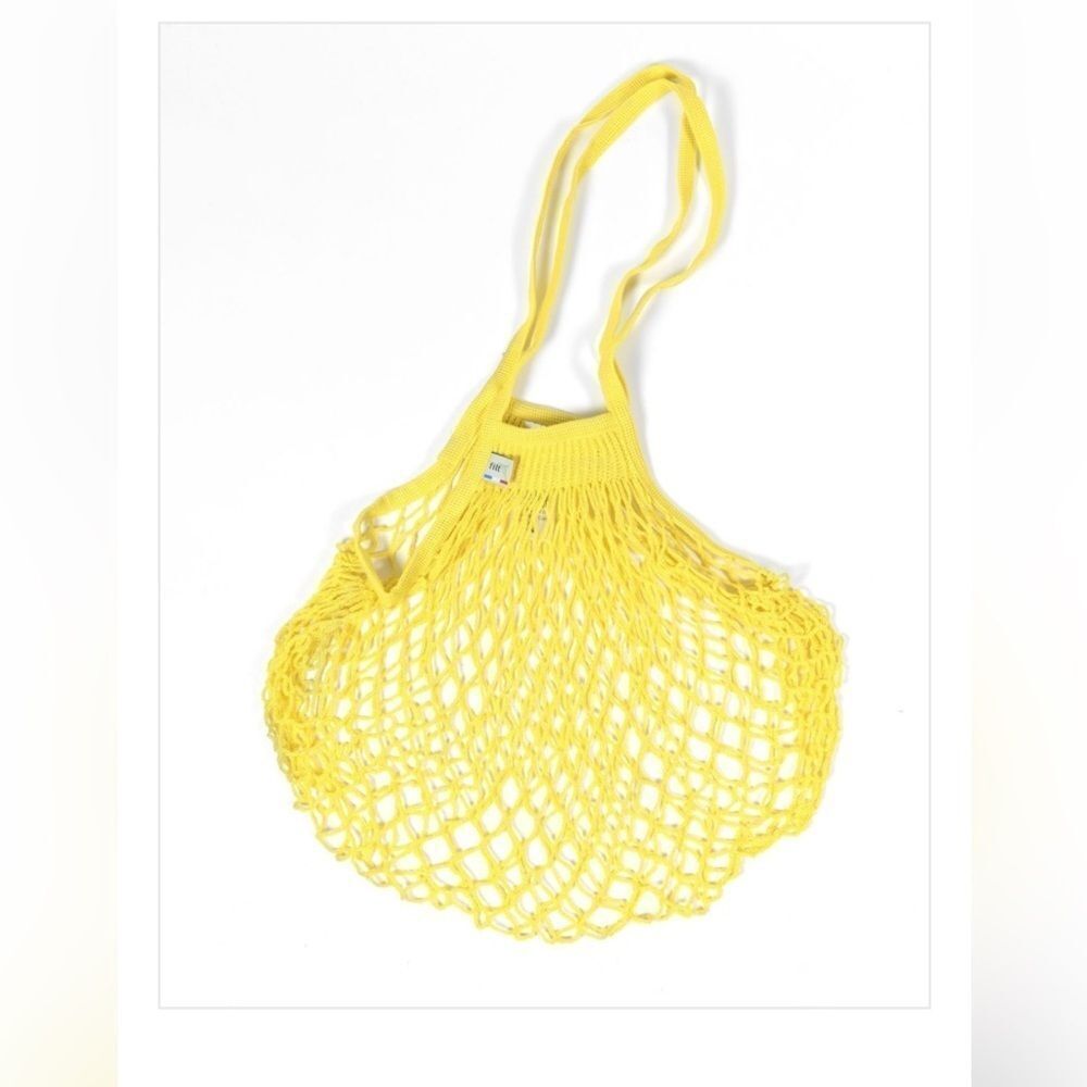 Filt Cotton Shopper, Medium Yellow Gold Tote Bag made in France